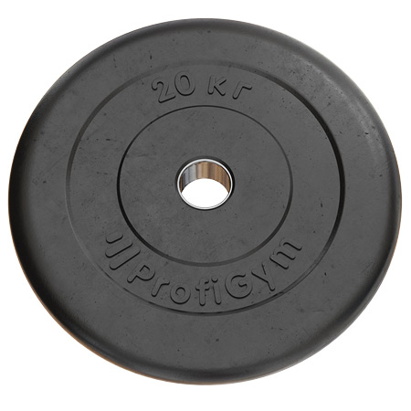 Тренировочный блин Профиджим 31 мм черный 20 кг