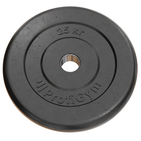 Тренировочный диск Profigym 25 кг - 26 мм черный