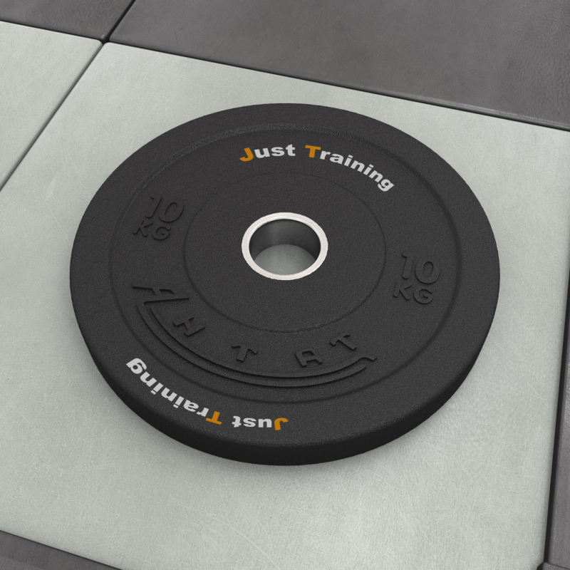 Черный диск 10 кг бамперный для кроссфита